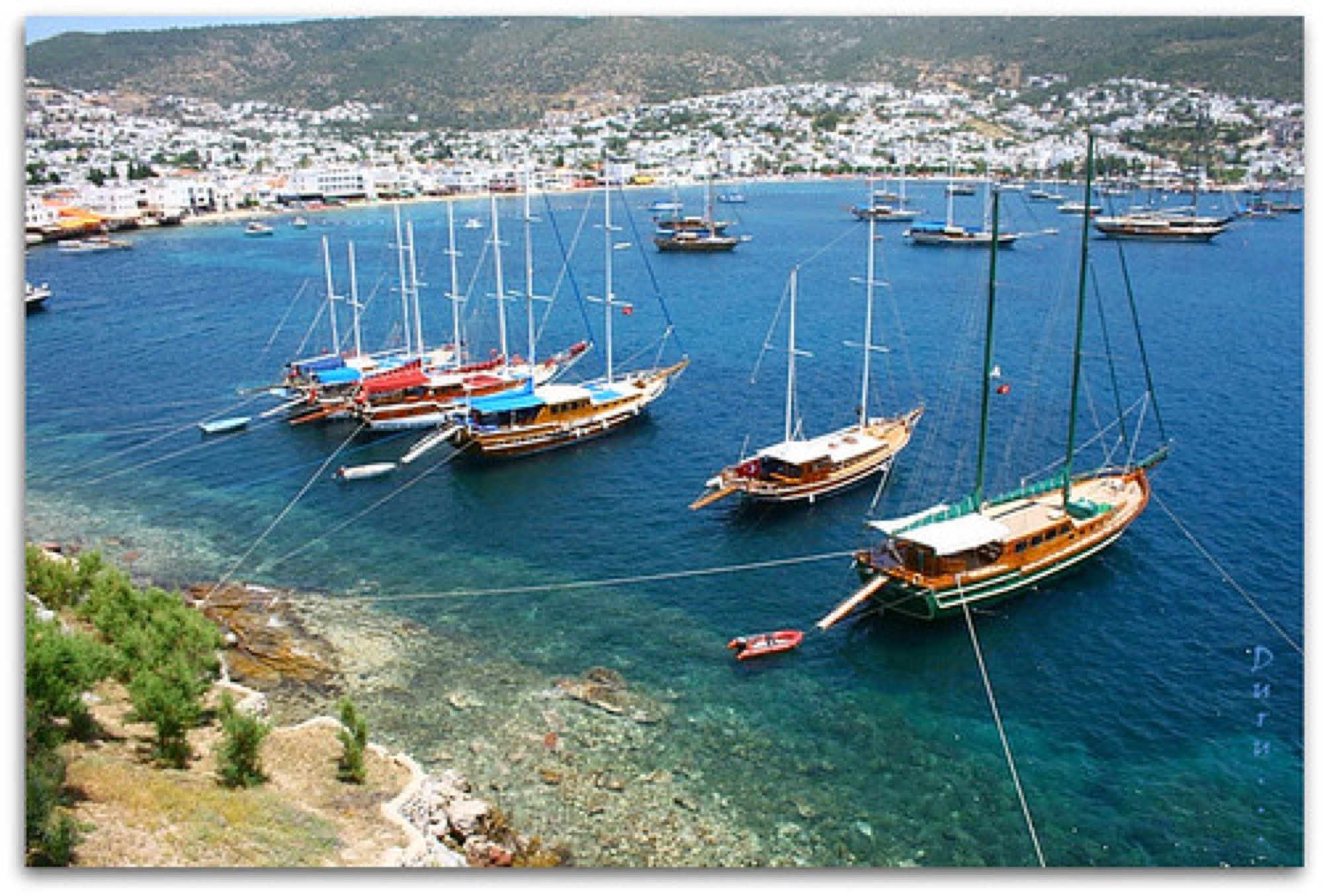 Boats in a Bodrum marina